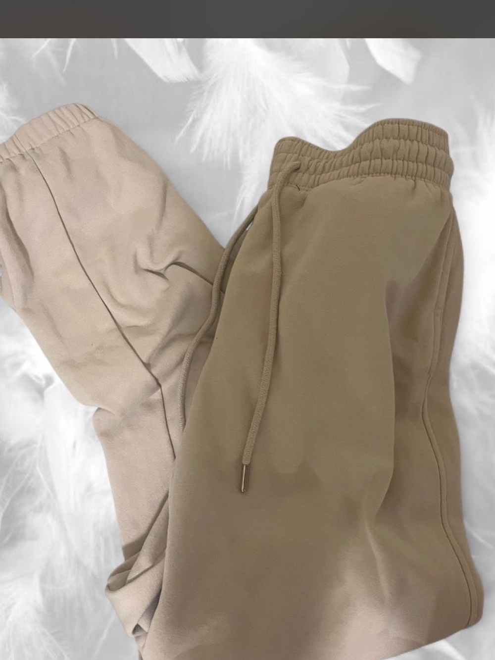 Soft Neutral Beige Joggers | Cozy Coquette Loungewear AngelCore
